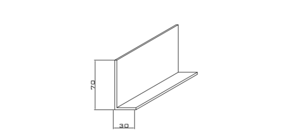 Angulo de 70x30