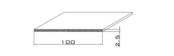 Tapajuntas 100x3