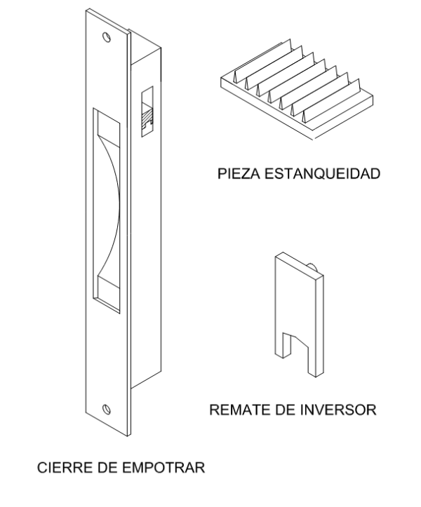 Accesorios corredera